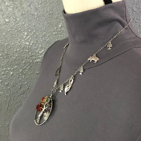 “Gaia: Mother Earth" Terra Greek Roman Goddess Handmade Mythology Necklace Trees - Picture 6 of 16